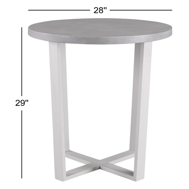 South Beach Outdoor Round Side Table, 28"
