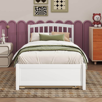 Platform Bed Wood Bed With Trundle