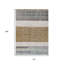 Tapis d'extérieur lavable abstrait brun et ivoire 10 pi x 14 pi