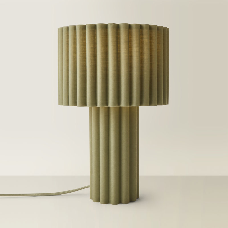 Lenny Table Lamp, Green, Yes