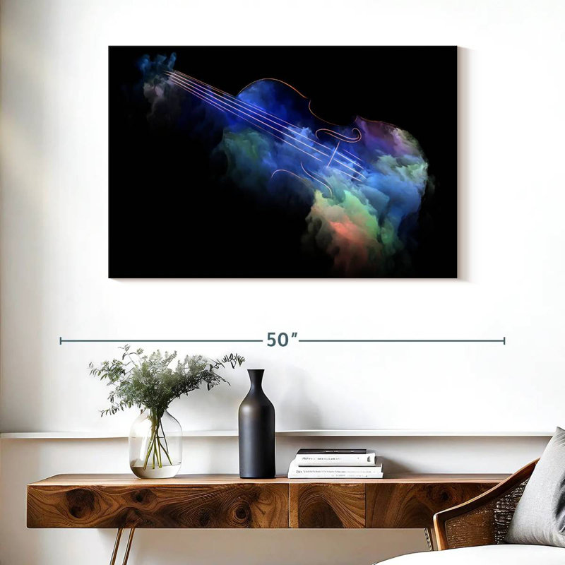 Abarca Abstract Violin, 26" H x 39" W