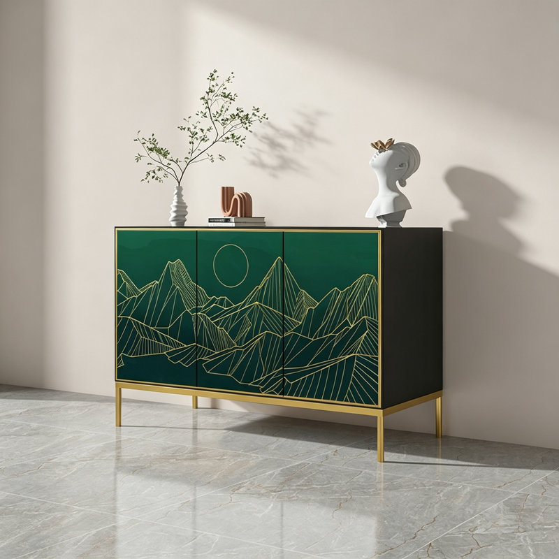Solid Wood Living Room Storage Cabinet