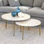 Coastal Cottage Stone Nesting Cocktail Table