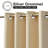 Blackout Outdoor Curtains for Patio Waterproof Top & Bottom Grommet Privacy Drapes, Set of 2-1940556159-1940556157