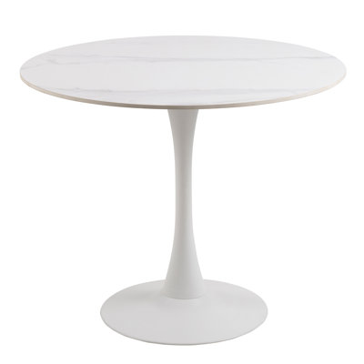 Gurenich Round Metal Base Dining Table