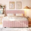 Grand lit escamotable avec tablettes de rangement et tiroirs, gris