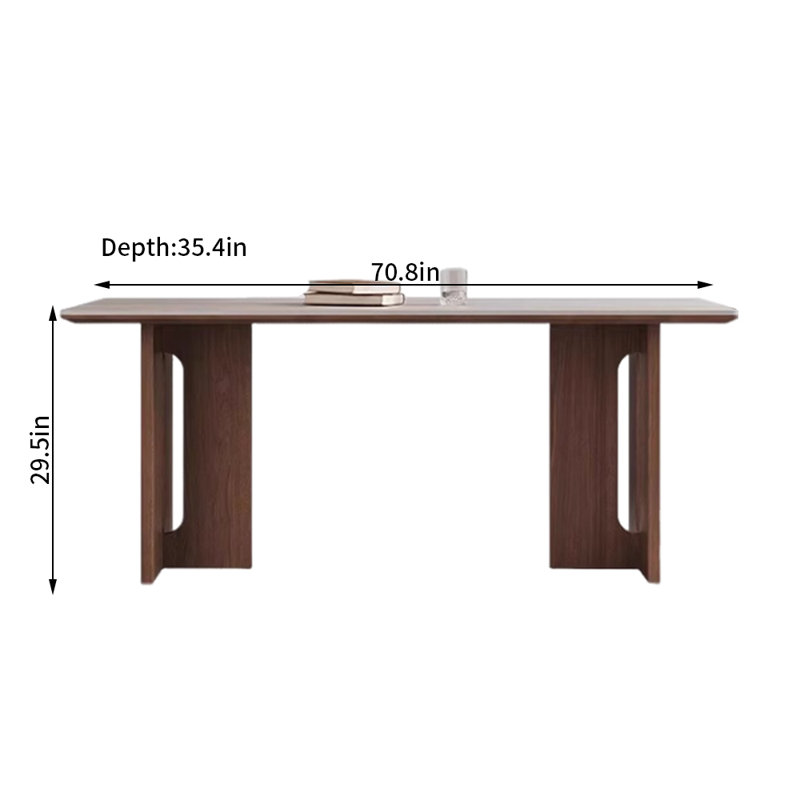 Ramsha Dining Table, 29.5"H x 70.8"L x 35.4"W