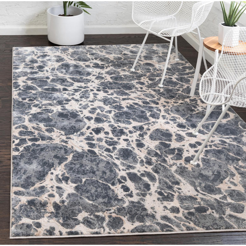 Boutelle Abstract Indoor Rug, Rectangle 6' x 9'