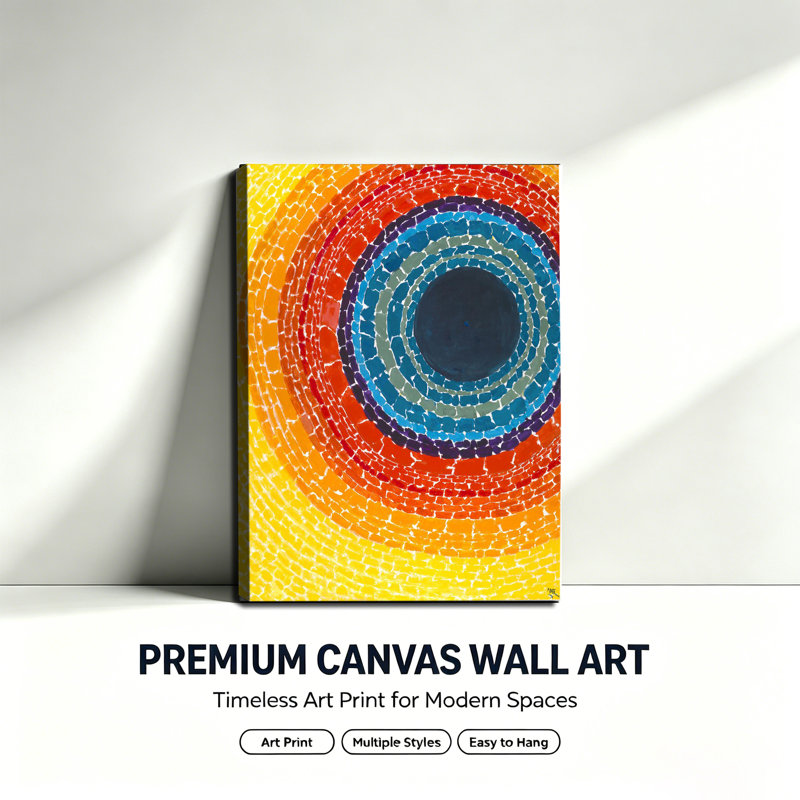 Alma Thomas The Eclipse Abstract Art Print Wall Decor, 24x36inch