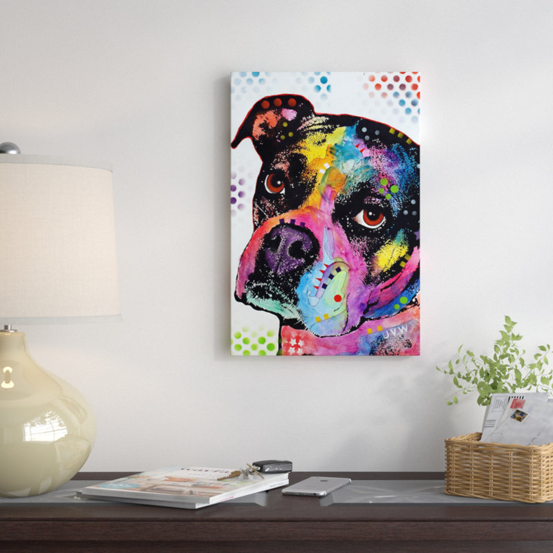 «Young Boxer» par Dean Russo - impression sur toile tendue, H 40 po x l 26 po x P 0,75 po, Toile tendue