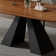 86" Wood Dining Table Set With 8 Dining Chairs