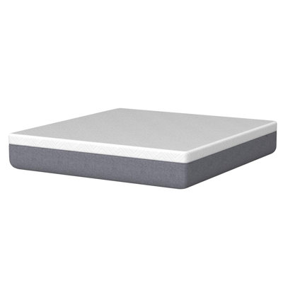 Matelas, mousse viscoélastique grise pour une nuit fraîche et soulagement de la pression, sensation de peluche moyenne avec isolant de mouvement