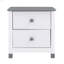 Table de chevet en bois avec deux tiroirs pour enfants, table de bout pour chambre à coucher-788282617
