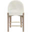 Tabouret de comptoir rembourré en tissu Maud-121555371