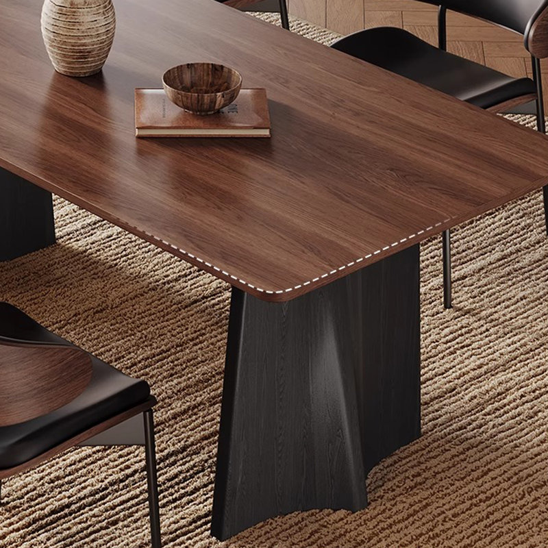 Durable Simple Elegant Rectangular Dining Table, 29.52"H x 62.99"L x 31.49"W