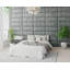 Karlijn 30 cm x 75 cm Peel and Stick Upholstered Wall Paneling in Platinum