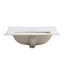 Lavabo en céramique de conception élégante, durable, facile à nettoyer, pré-percé pour les robinets à poignée simple