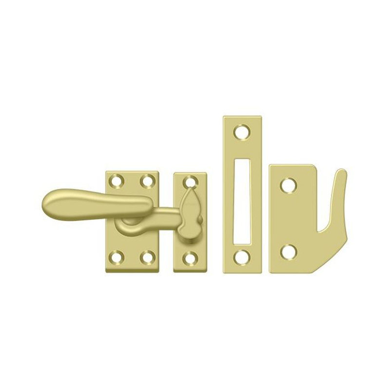 Hardware, 1.3" H x 1.5 W x 0.5" D, Polished Brass