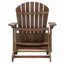 Rustic Acacia Wood Folding Adirondack Chair with Traditional Slats