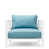 White Frame/Mineral Blue Cushion