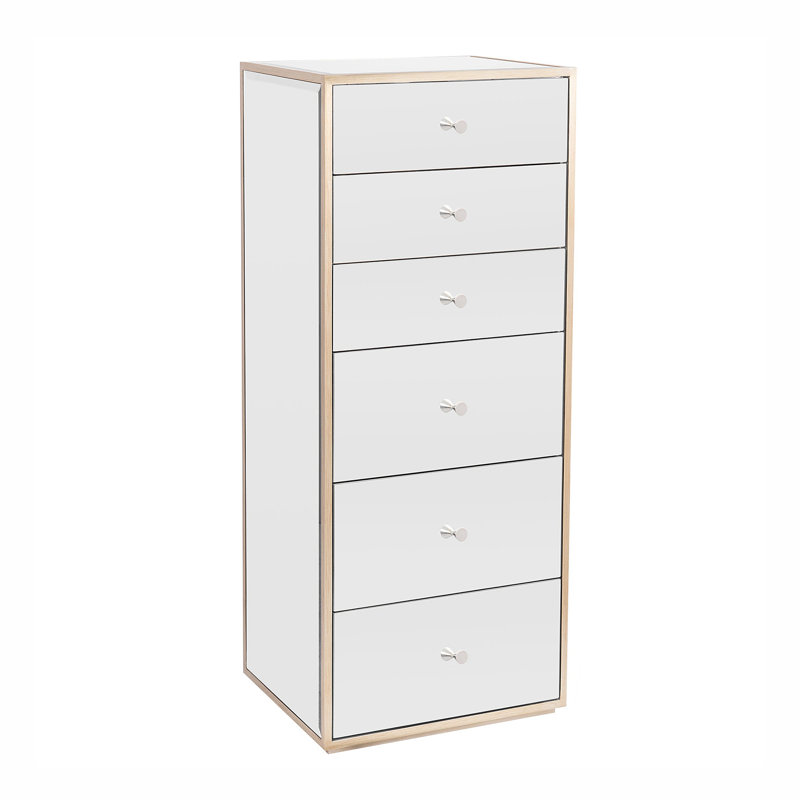 Unité de rangement pour meuble-lavabo avec 6 tiroirs à fermeture en douceur Slay Station Rylie
