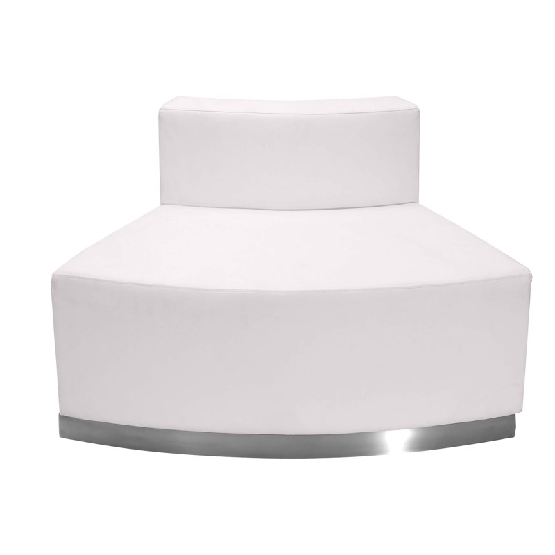 Hercules Alon 3-Piece White Faux Leather Modular Reception Set