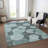 Machine Washable Indoor/Outdoor Chantille Teal Rug-1576197400