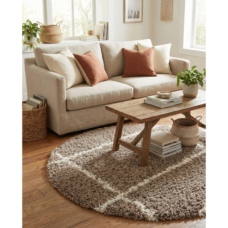 Tarquinio Rug, Round 5'1'', Brown