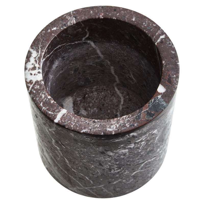 Brenlee Red Marble Ice Bucket