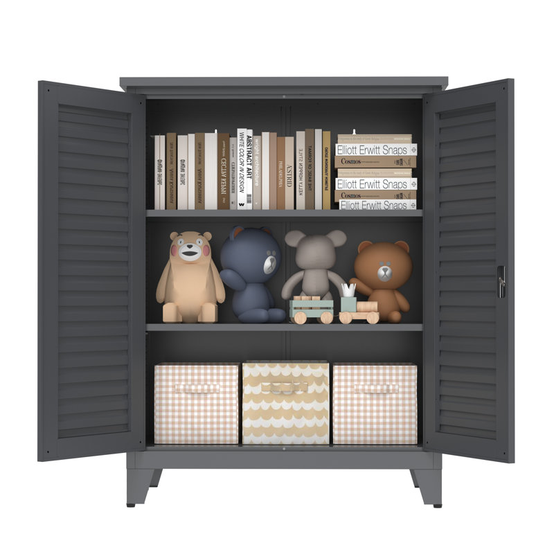 36.5" W Garage Storage Cabinet And Lockable Doors