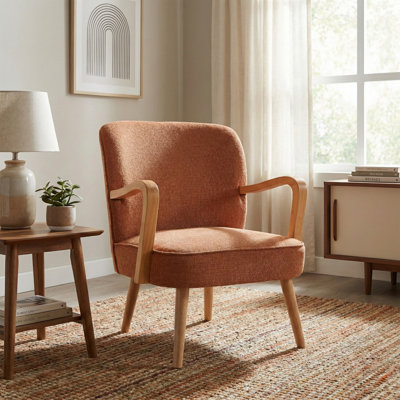 Alfredia Modern Soft Touch Fabric Accent Chair
