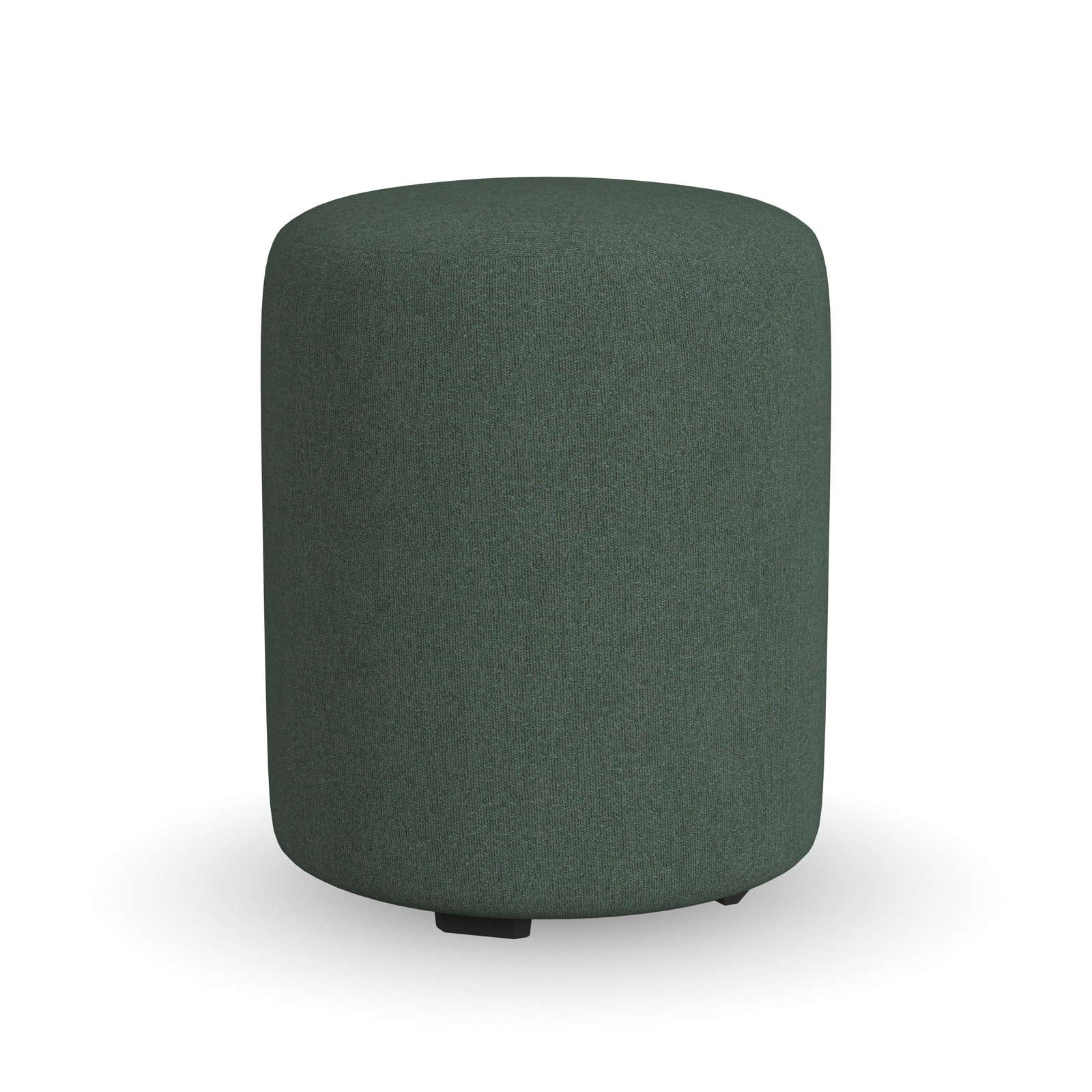 Birchbrook Upholstered Ottoman, Willow Green Boucle