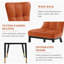 50cm H Tufted Upholstered Metal Upholstered Back Side Chair-471372713-502091313