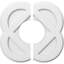 Médaillon de plafond contemporain en PVC de qualité architecturale 28 po x H 18 5/8 po x 1 po x P 9 3/4 po x P 1 po-137878011-137934470-137934478