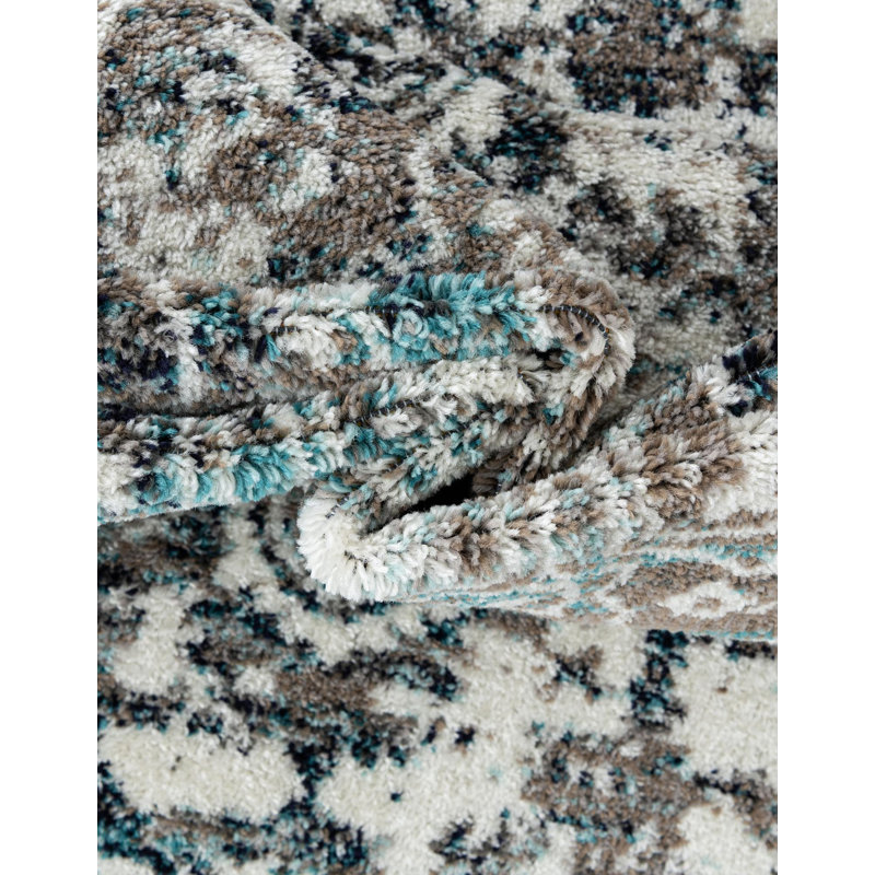 Tapis oriental gris Inesse, Rectangle 9 pi x 12 pi