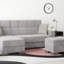 Repose-pieds avec rangement en microfibre Primenest Nimbusflow-1406009334