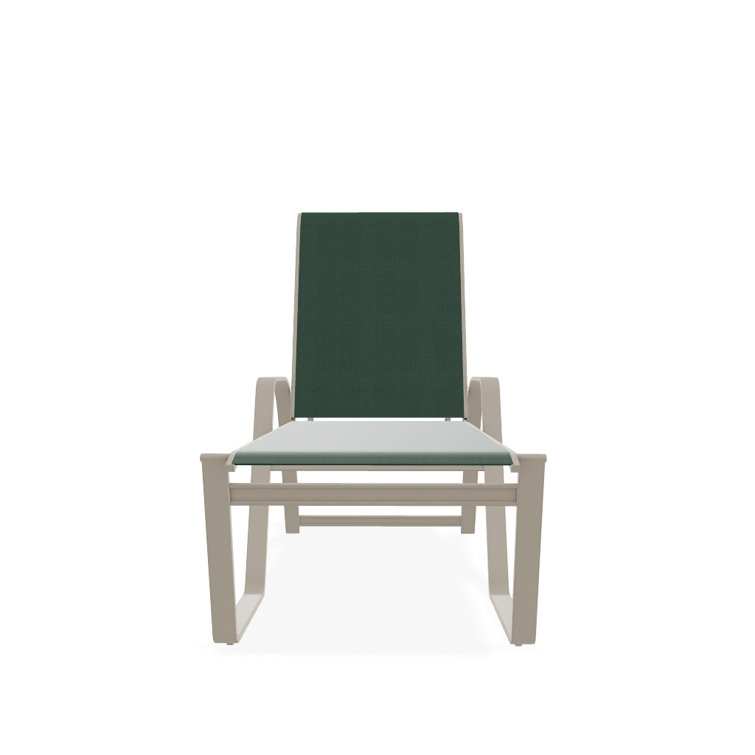 Holna Outdoor Rust-Resistant Metal Chaise Lounge