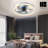 Dusen 19.7 in. Orange Ceiling Fan with LED Lights,modern ceiling fans-100170050