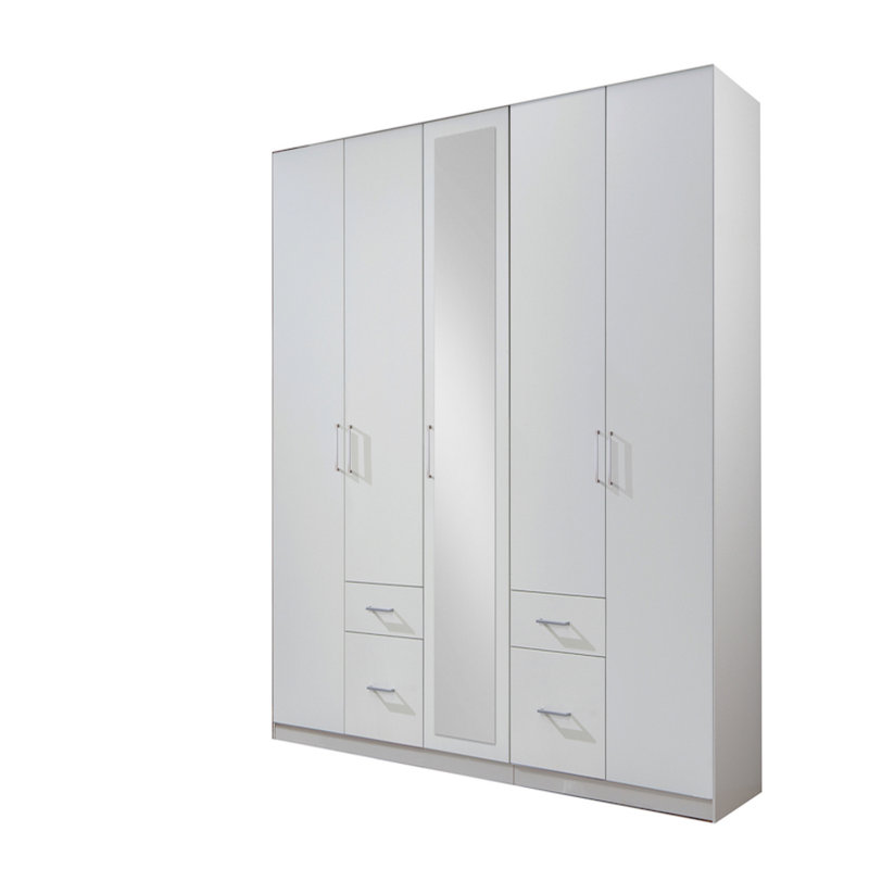 Hallveig 5 Door Manufactured Wood Wardrobe