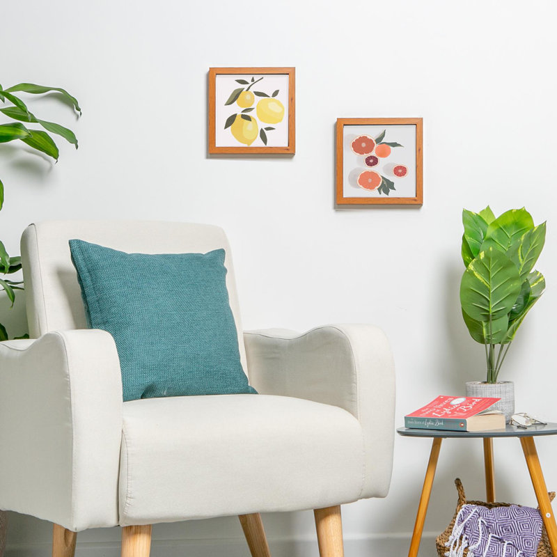 Nicola Spring - 3D Box Photo Frame, 22.5cm H x 22.5cm W x 3.5cm D, Brown