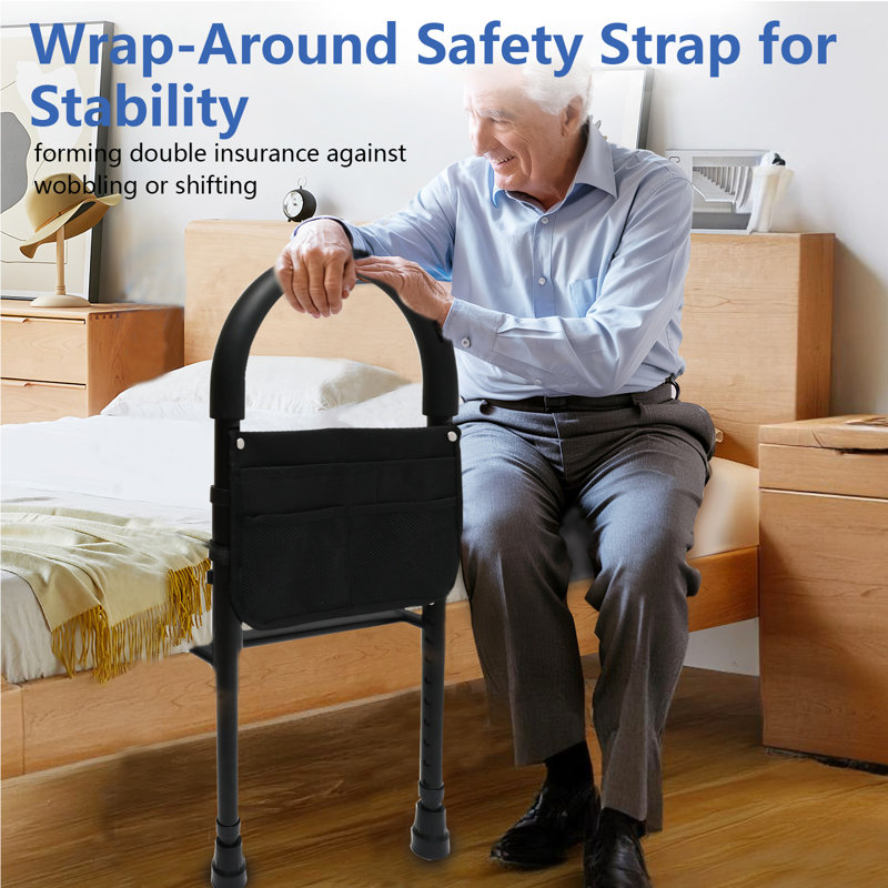 Alwyn Home Bedside Safety Rail for Seniors, Height Adjustable