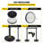 VEVOR 35.4 in. H x 72 in. W Stanchion System