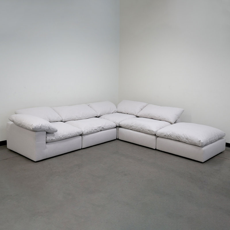 Upholstered L-Shaped Sectional Symmetrical