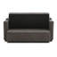 Canapé-lit convertible en velours de 55 po CREST avec dossier réglable, ports USB, rangement latéral et 2 coussins - gris-884138986