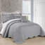 4 Piece Damask Oversized Embroidery Bedspread Set-21301791-21301800