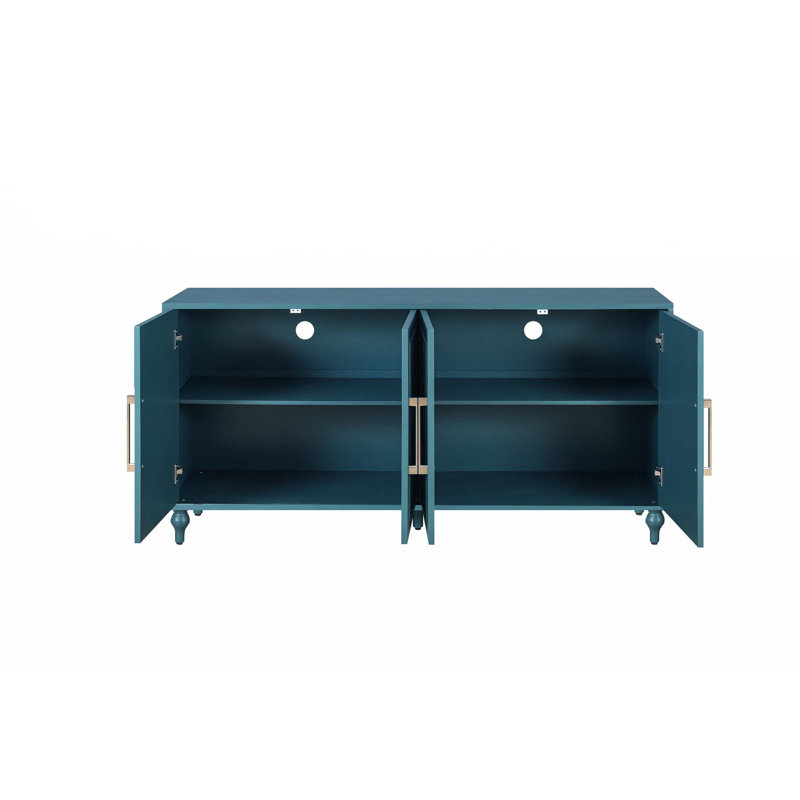Grand buffet de 63 po avec tablettes réglables, Marine