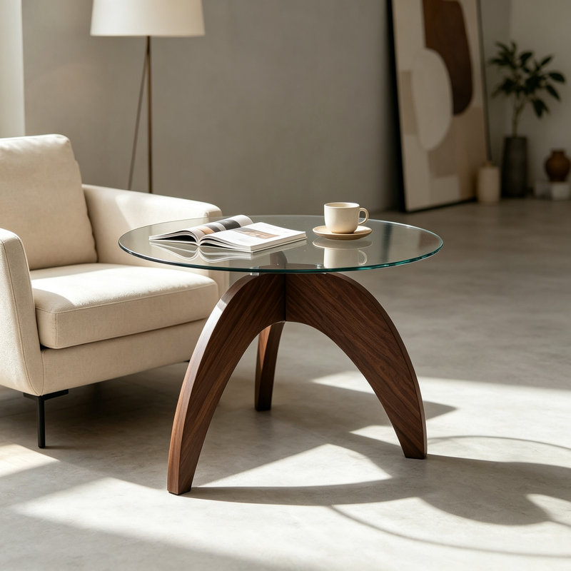 Table basse 27,5 po Mid-Century