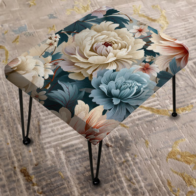 Subotnick - Damask Rectangle Ottoman