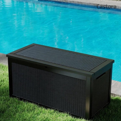 330 Gallons Weatherproof Resin Lockable Deck Box