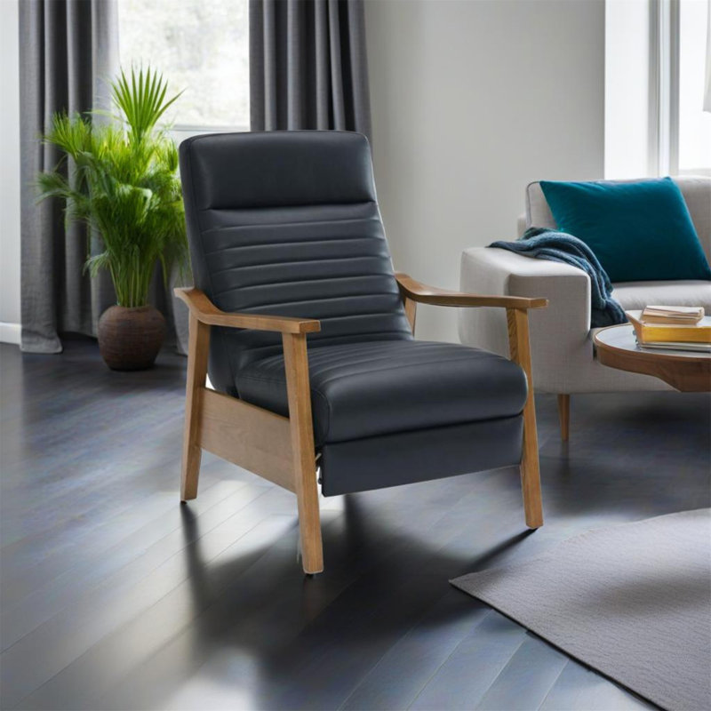 Fauteuil inclinable Asher, Bleu minuit